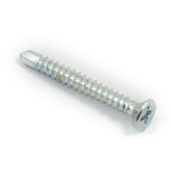 Gypsum To Steel Self-drilling Screw - White, 3.9 x 32 mm