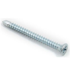 Gypsum To Steel Self-drilling Screw - White, 3.9 x 40 mm