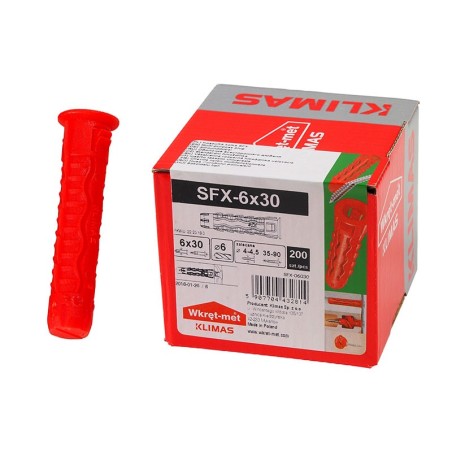 Wkret-met SFX Multi-purpose Plugs - 6 x 30 mm