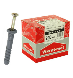 Wkret-met SMK Hammer Drive Fixing With Collar - 6 x 40 mm, Box