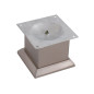 0247 Furniture Leg - 80 mm, Inox