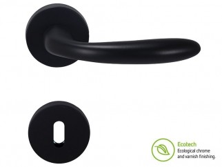 Дръжки за интериорни врати Forme Basic Padova - Обикновен ключ, Черен мат
