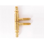 Decorative Screw Door Hinge - 9 mm, Brass
