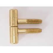 Screw Door Hinge - 9 mm, Brass