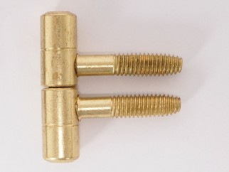 Screw Door Hinge - 9 mm, Brass