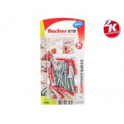 Fischer DUOPOWER S K Universal Plugs With Screw - 6 x 30 mm