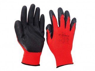 Чифт защитни работни ръкавици топени в латекс Perun