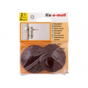 Самозалепващ стопер за врата Fix-o-moll - ф60 мм, Кафяв