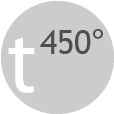 Работна температура до 450 °C